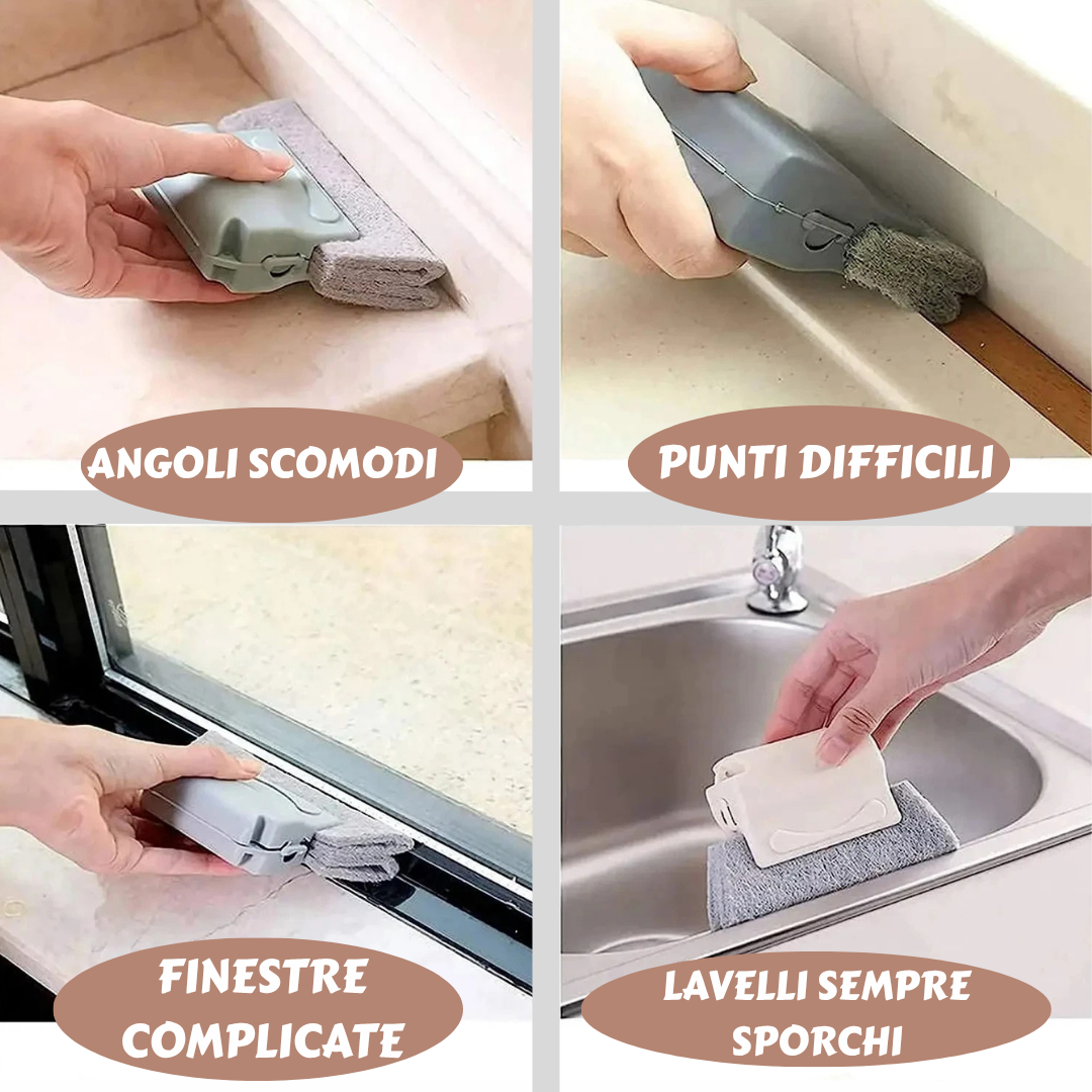 Kit Spazzola Multiuso 2-in-1 (4 ricambi inclusi)