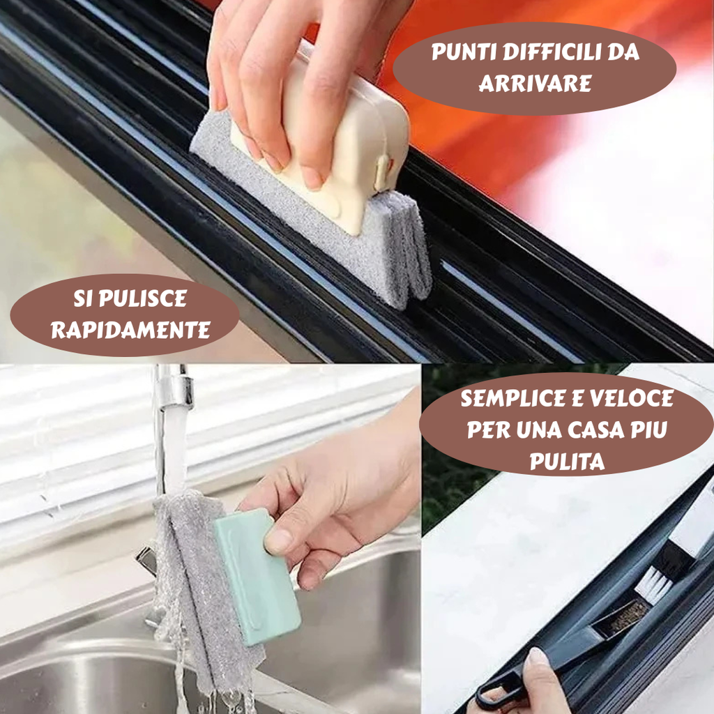 Kit Spazzola Multiuso 2-in-1 (4 ricambi inclusi)