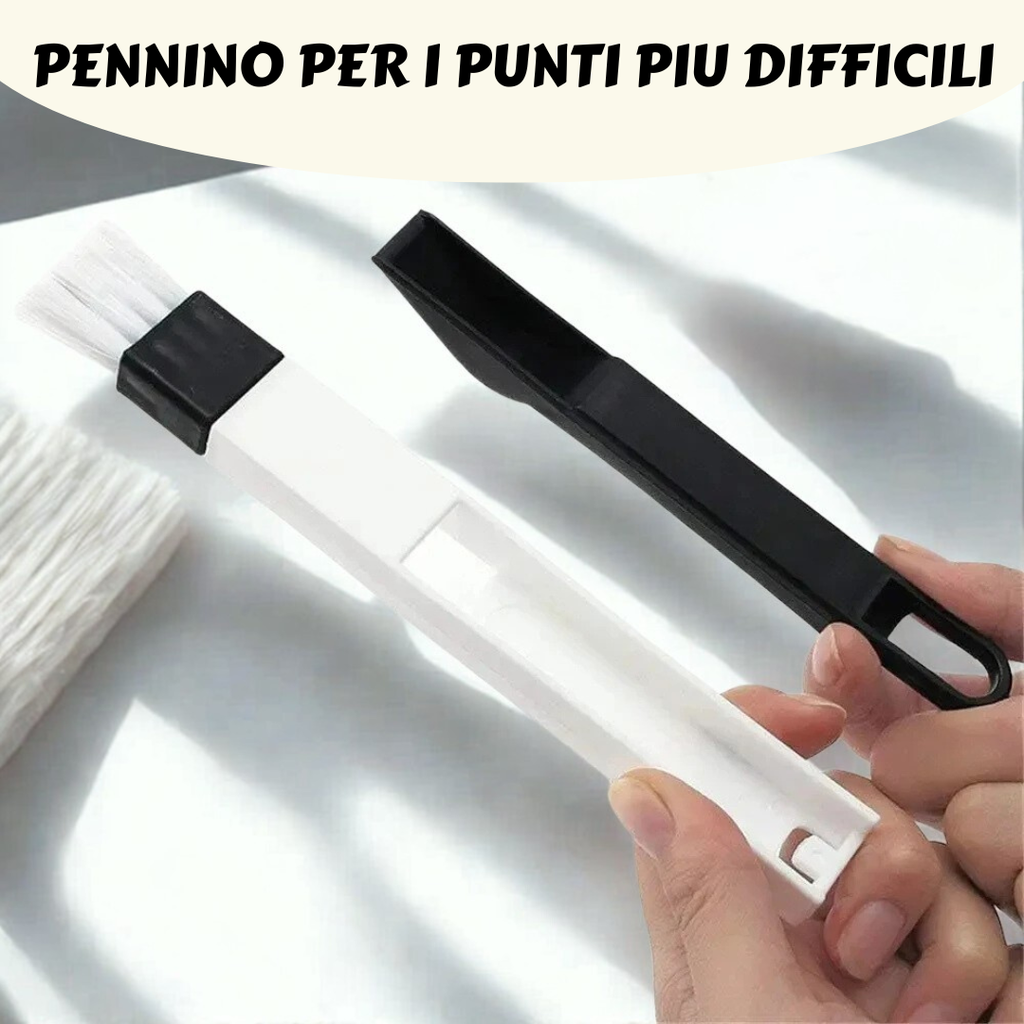 Kit Spazzola Multiuso 2-in-1 (4 ricambi inclusi)