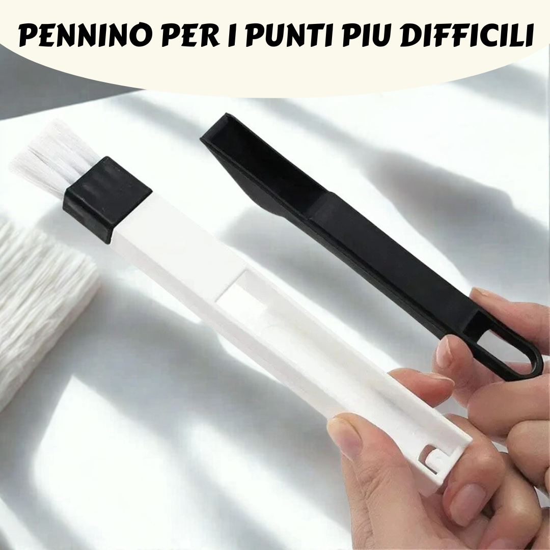 Kit Spazzola Multiuso 2-in-1 (4 ricambi inclusi)
